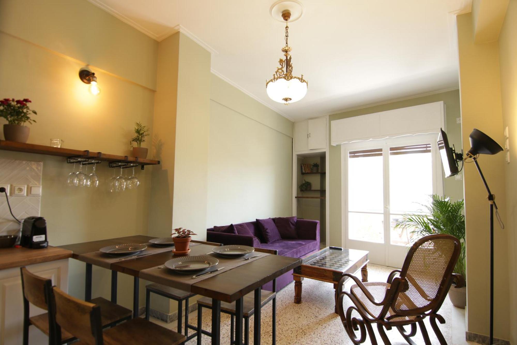 New!acropolis View Highly Stylish Flat,2 Min Metro * Athens
